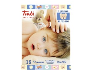 Silc Trudi Baby Care Pannolino Dry Fit Junior 11/25 Kg 16 Pezzi