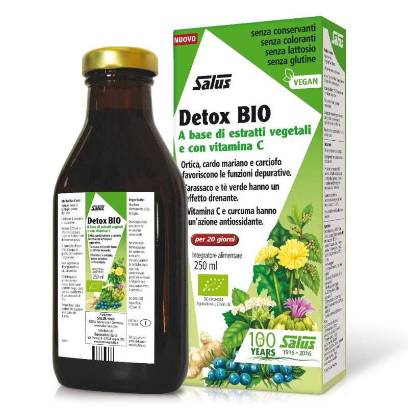 Integratore Detox Bio 250 millilitri – Depurativo Naturale per Fegato e Organismo Integratore Detox Bio 250 millilitri – Depurativo Naturale per Fegato e Organismo