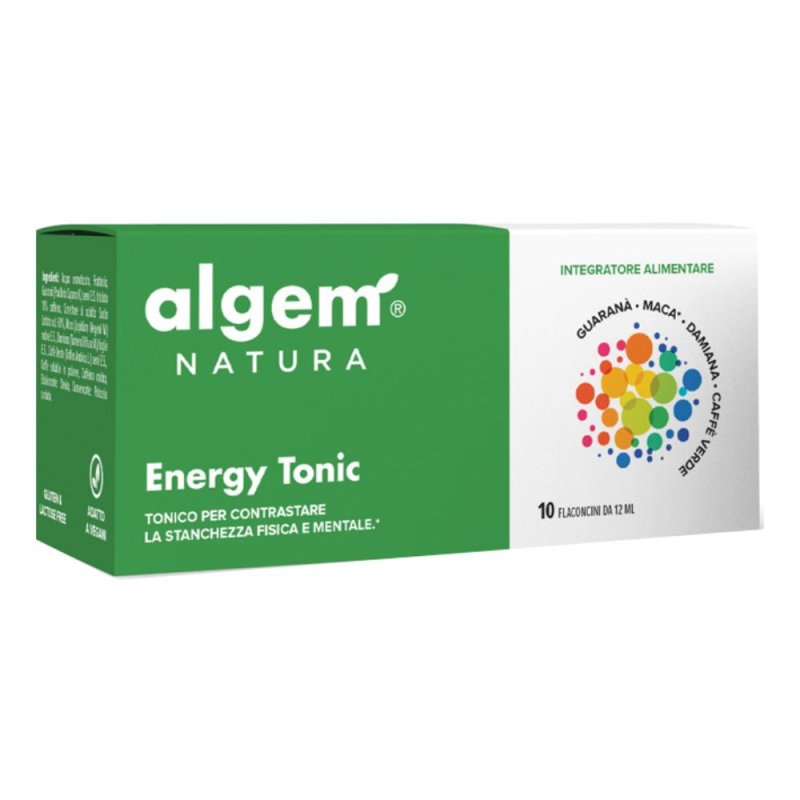 Energy Tonic Integratore Energetico in Fiale 10 x 12 ml per Energia e Tono Fisico