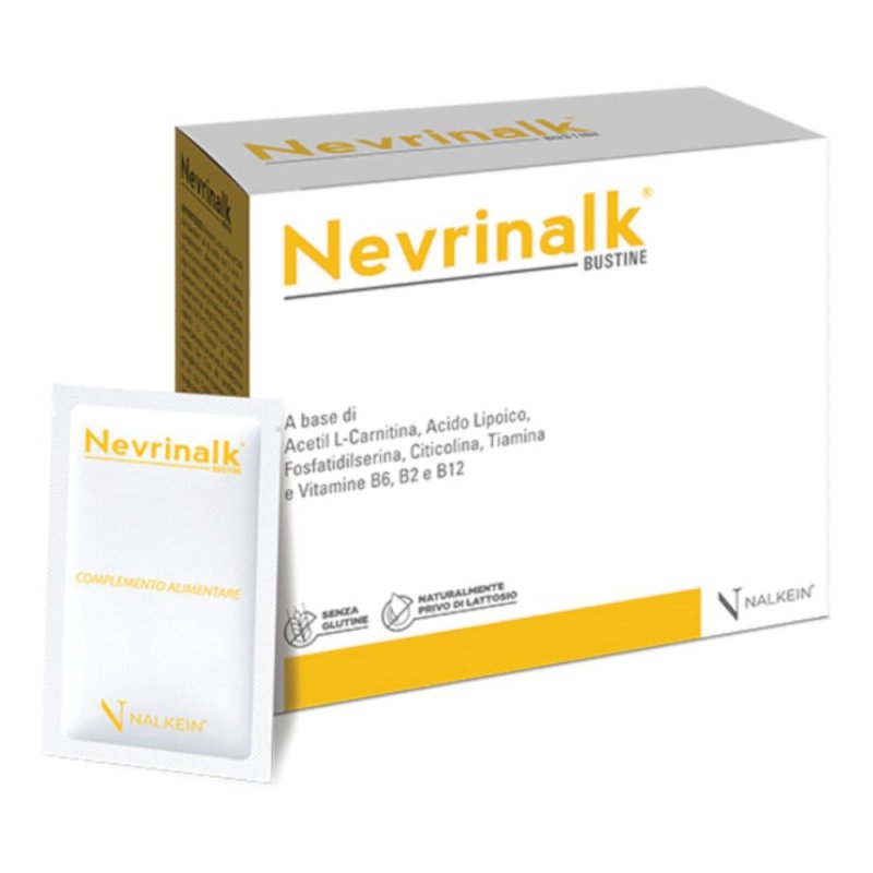 Nalkein Pharma Nevrinalk neurotrofico antiossidante 20 bustine Nalkein Pharma Nevrinalk neurotrofico antiossidante 20 bustine
