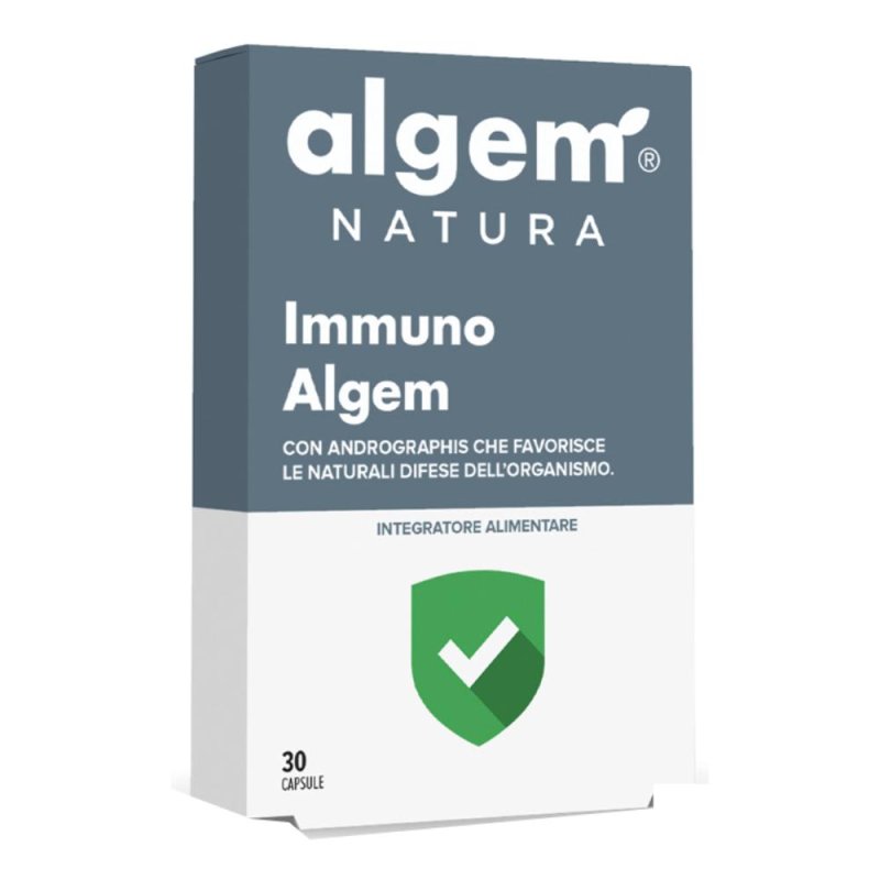 Algem Immuno 30 Capsule Integratore per le Difese Immunitarie Sistema Immunitario con Vitamine e Minerali Algem Immuno 30 Capsule Integratore per le Difese Immunitarie Sistema Immunitario con Vitamine e Minerali