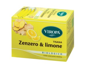 Viropa Tisana Zenzero e Limone Biologica Infuso Naturale di Zenzero e Limone in Filtri