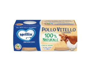 Mellin omogeneizzato pollo vitello verdure 2x80 g omogeneizzato misto carne e verdure