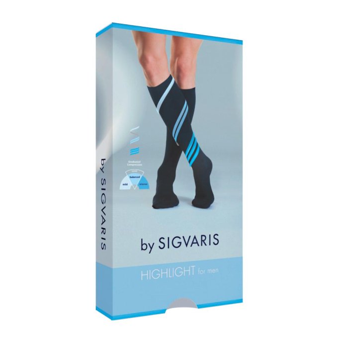Gambaletto a Compressione Sigvaris HLM Blu Marine Taglia XL/L Gambaletto a Compressione Sigvaris HLM Blu Marine Taglia XL/L