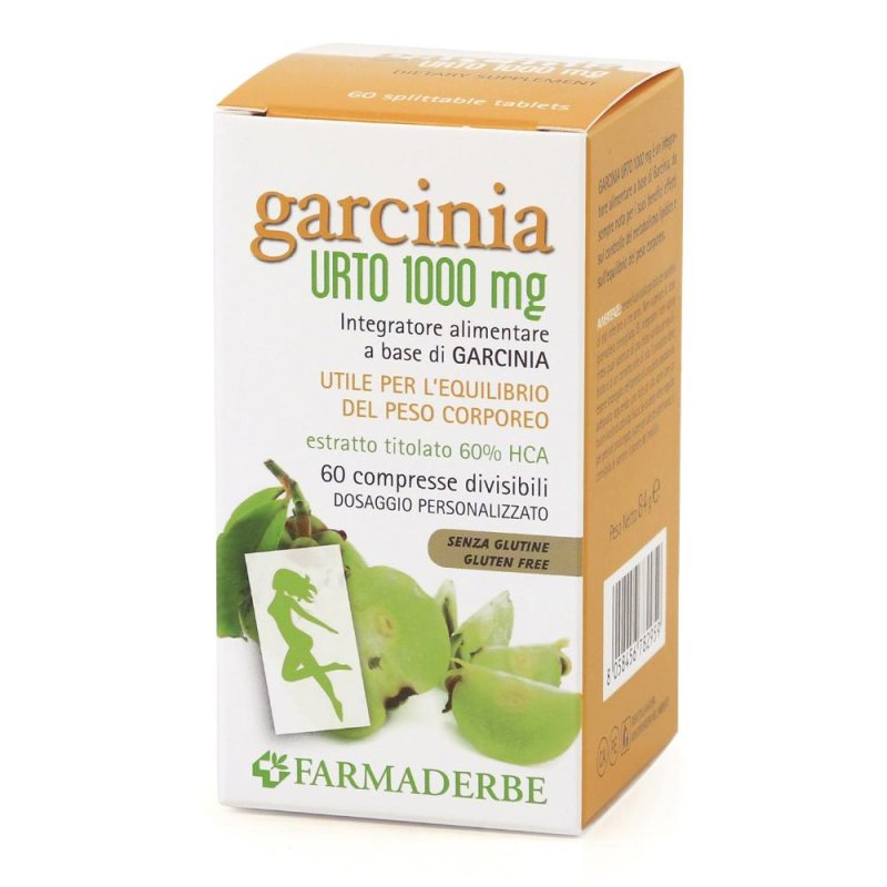 Farmaderbe Garcinia Urto 1000mg Integratore Alimentare 60 Compresse