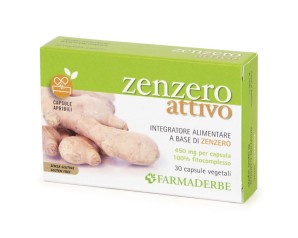 Farmaderbe Zenzero Attivo Integratore Alimentare 30 Capsule