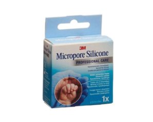 3M Italia Micropore Silicone Cerotto Adesivo 2,5cm x 5m 1 pezzo
