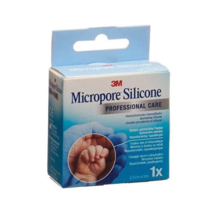 3M Italia Micropore Silicone Cerotto Adesivo 2,5cm x 5m 1 pezzo 3M Italia Micropore Silicone Cerotto Adesivo 2,5cm x 5m 1 pezzo