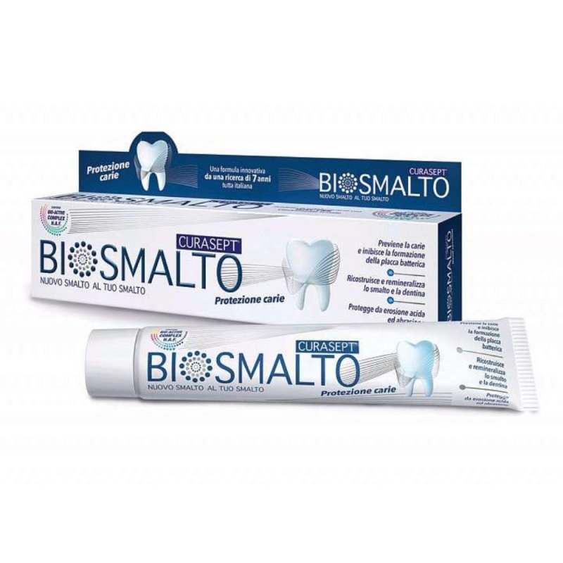 Curaden Curasept Dispositivi Medici Biosmalto Dentifricio Protettivo 75 ml Curaden Curasept Dispositivi Medici Biosmalto Dentifricio Protettivo 75 ml