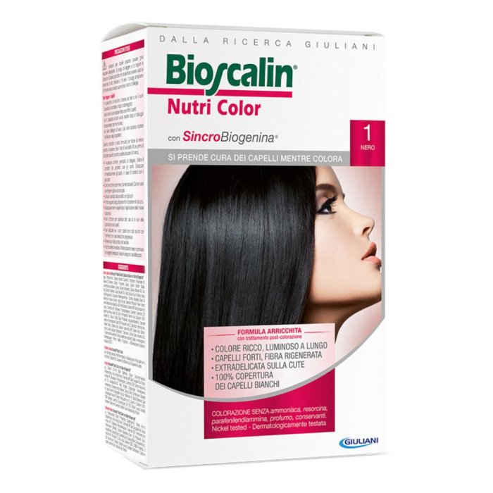 Bioscalin Nutri Color SincroBiogenina Colorazione 1 Nero Bioscalin Nutri Color SincroBiogenina Colorazione 1 Nero