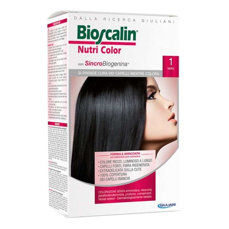 Bioscalin Nutri Color SincroBiogenina Colorazione 1 Nero Bioscalin Nutri Color SincroBiogenina Colorazione 1 Nero