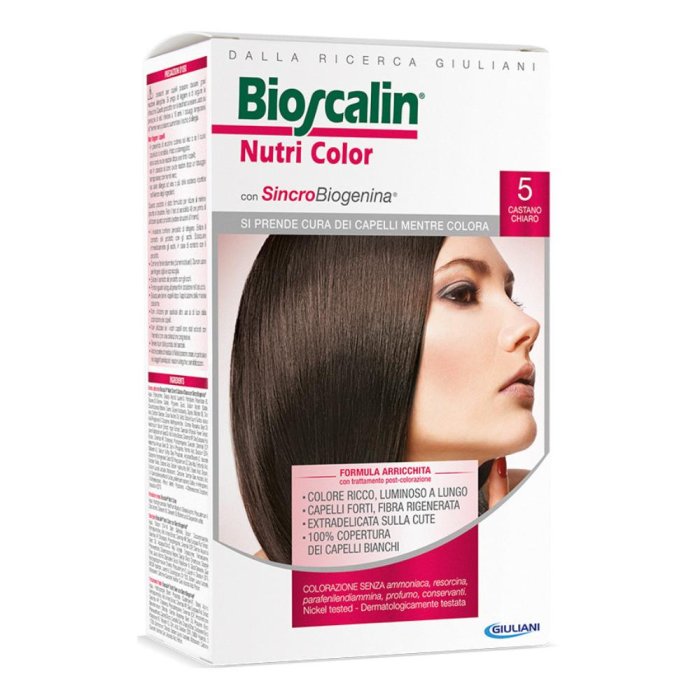 Bioscalin Nutri Color SincroBiogenina Colorazione Capelli 5 Castano Chiaro Bioscalin Nutri Color SincroBiogenina Colorazione Capelli 5 Castano Chiaro