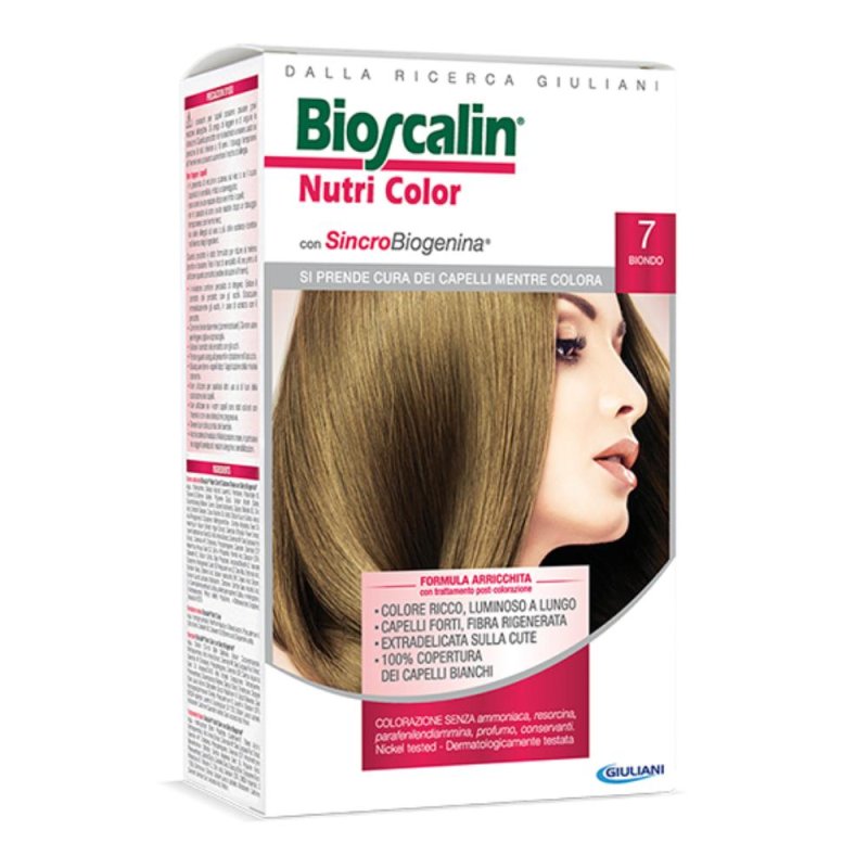 Bioscalin Nutri Color SincroBiogenina Colorazione Capelli Tinta 7 Biondo Bioscalin Nutri Color SincroBiogenina Colorazione Capelli Tinta 7 Biondo