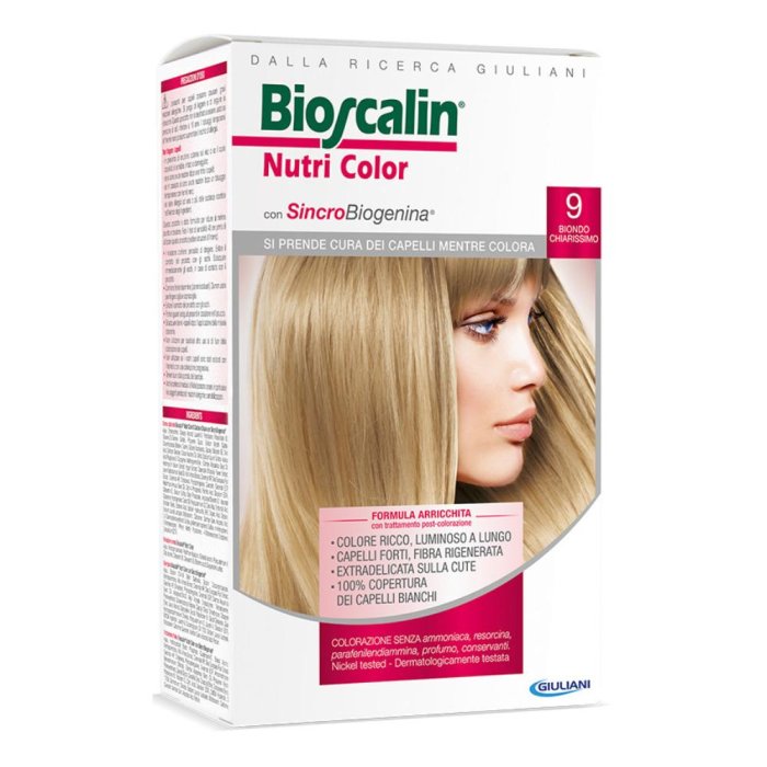 Bioscalin Nutri Color SincroBiogenina Colorazione 9 Biondo Chiarissimo Bioscalin Nutri Color SincroBiogenina Colorazione 9 Biondo Chiarissimo