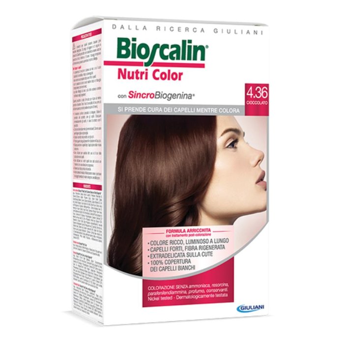 Bioscalin Nutri Color SincroBiogenina Colorazione Capelli 4.36 Cioccolato Bioscalin Nutri Color SincroBiogenina Colorazione Capelli 4.36 Cioccolato