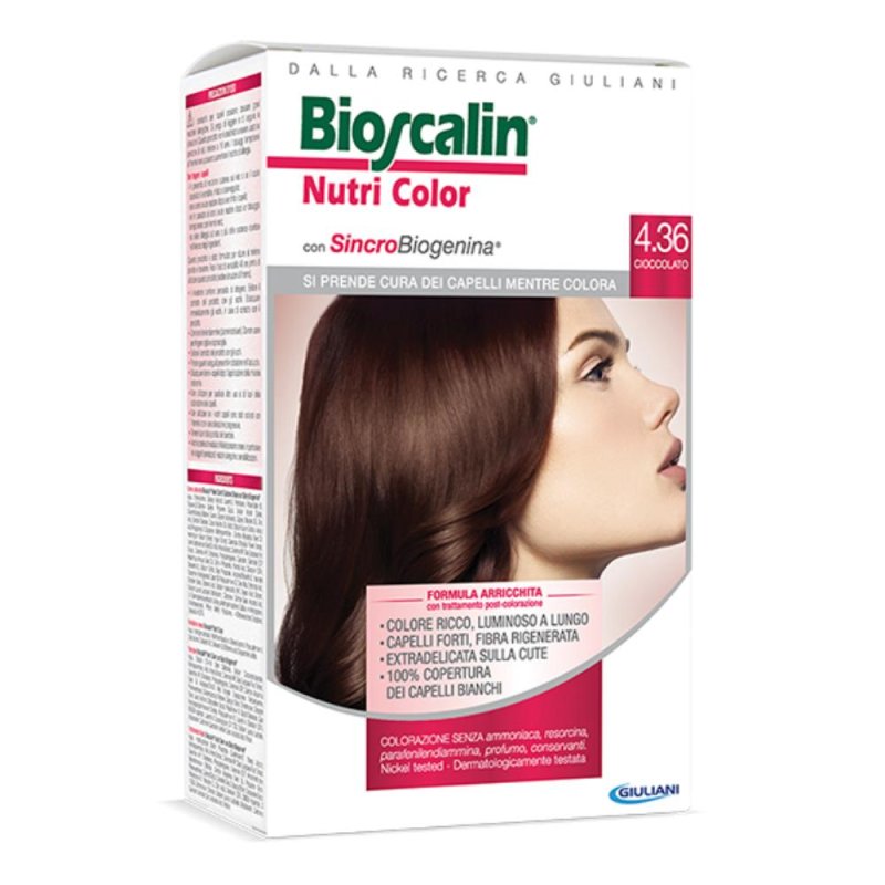 Bioscalin Nutri Color SincroBiogenina Colorazione Capelli 4.36 Cioccolato Bioscalin Nutri Color SincroBiogenina Colorazione Capelli 4.36 Cioccolato