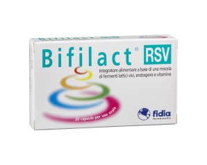 Fidia  Intestino Sano Bifilact RSV Integratore Fermenti Vitamina 30 Capsule