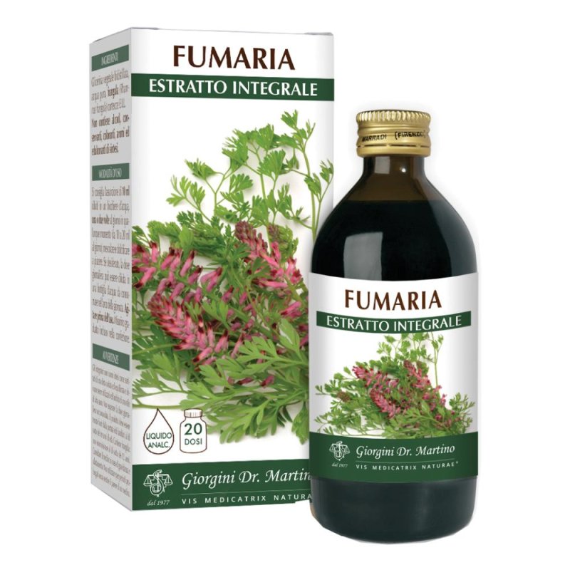 Dr. Giorgini Fumaria Estratto Integrale Integratore 200 ml Dr. Giorgini Fumaria Estratto Integrale Integratore 200 ml