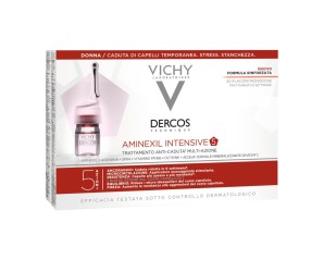 Dercos Aminexil Intensive 5 42 fiale per trattamento anticaduta capelli nella donna - Vichy