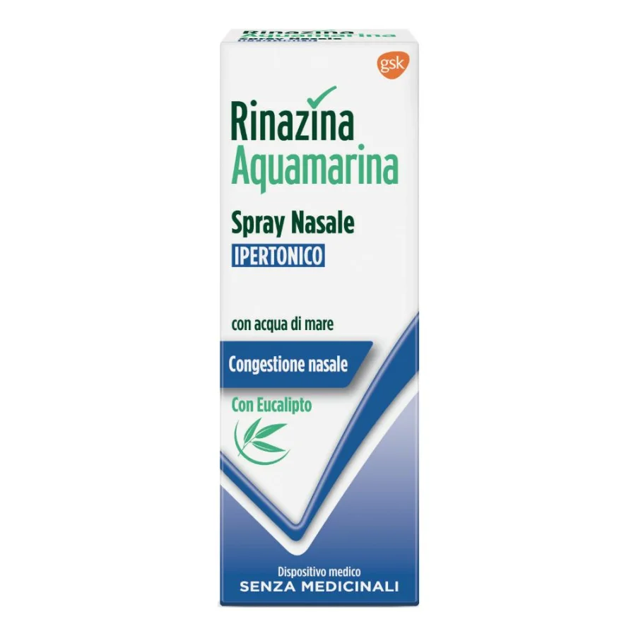 Spray Nasale Isotonico Rinazina Aquamarina Family Promo 100Ml