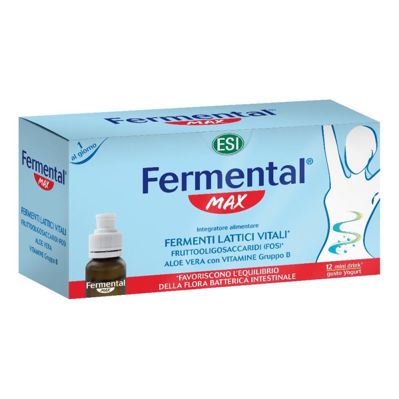 Esi Fermental Max Integratore Alimentare 2 Miliardi di Spore 12 Flaconcini