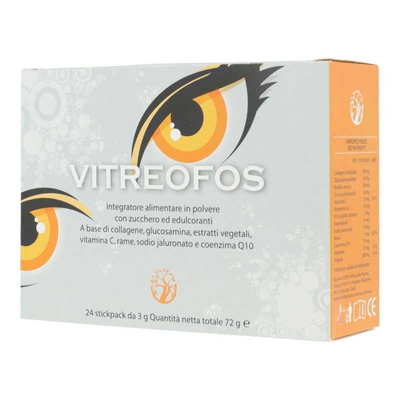 Vitreofos Integratore Alimentare Occhi e Vista 24 Bustine Vitreofos Integratore Alimentare Occhi e Vista 24 Bustine