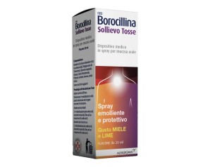 NeoBorocillina Sollievo Tosse Spray Emolliente Protettivo Gusto Miele Lime 20 ml