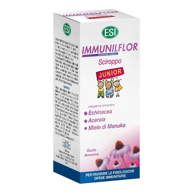 Esi Immunilflor Sciroppo Junior Integratore Alimentare 180 ml Esi Immunilflor Sciroppo Junior Integratore Alimentare 180 ml