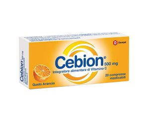 Cebion Compresse Masticabili Gusto Arancia Integratore di Vitamina C 20 Compresse