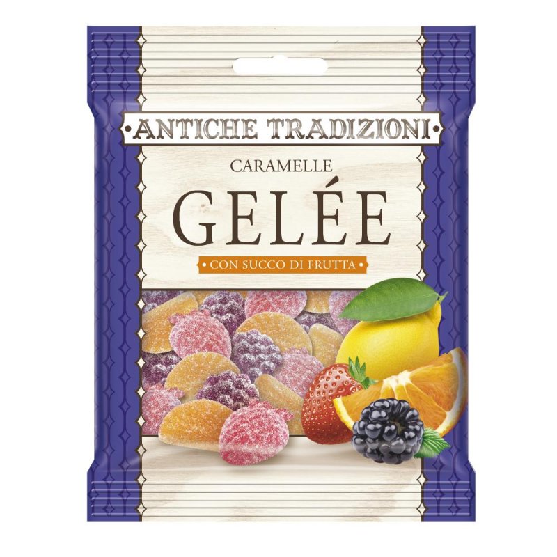 Antiche Tradizioni Caramelle Gelèe 60 g – Caramelle Morbide alla Frutta di Alta Qualità Antiche Tradizioni Caramelle Gelèe 60 g – Caramelle Morbide alla Frutta di Alta Qualità