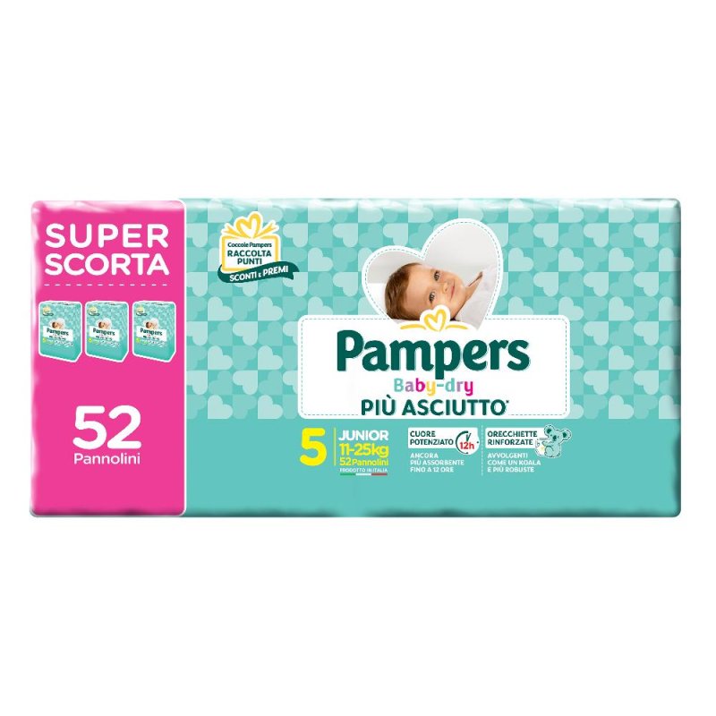 PAMPERS BABY DRY T DWCT J 52PZ PAMPERS BABY DRY T DWCT J 52PZ
