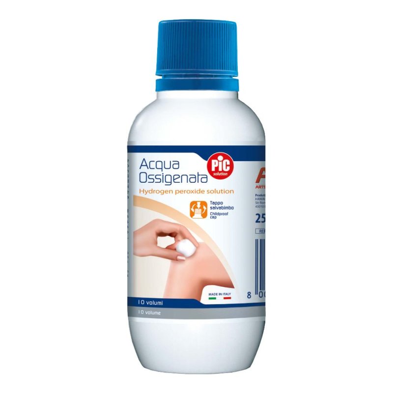 Pikdare Pic Solution Acqua Ossigenata 10 Volumi Perossido Di Idrogeno 3% 250 Ml Pikdare Pic Solution Acqua Ossigenata 10 Volumi Perossido Di Idrogeno 3% 250 Ml