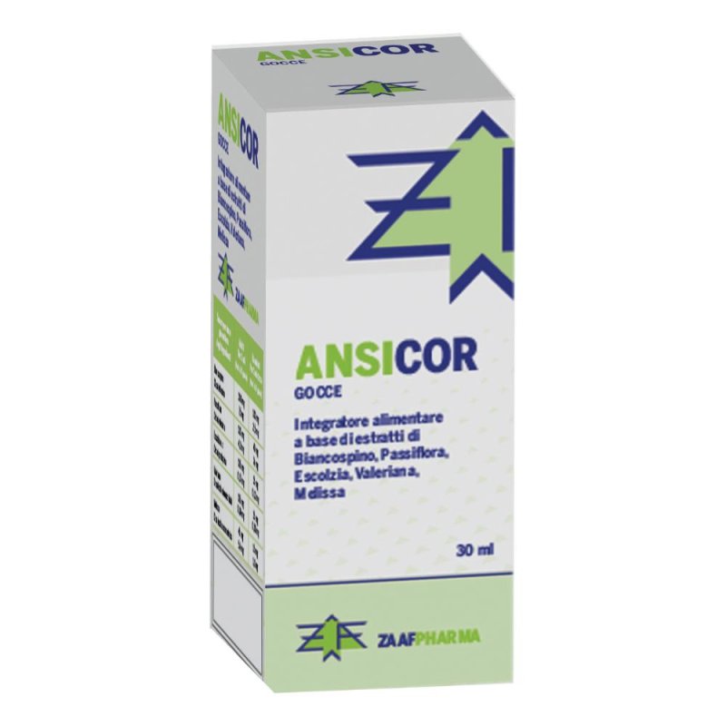 Ansicor 30 ml gocce integratore per ansia e agitazione Ansicor 30 ml gocce integratore per ansia e agitazione