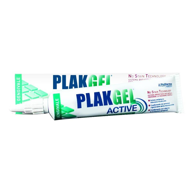 Polifarma  Igiene Dentale Plak Gel Active 0,5 con Acido Ialuronico 30 ml