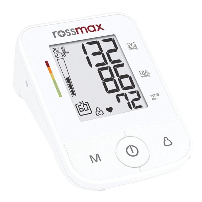Rossmax misuratore pressione X3 con alimentatore - sfigmomanometro elettronico da braccio Rossmax misuratore pressione X3 con alimentatore - sfigmomanometro elettronico da braccio