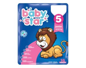 Baby Star Pannolini Per Bambini Taglia 5 12-25Kg 16 Pannolini