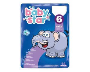Pannolino Per Bambino Farvima Babystar Xl 16/30kg 14 Pezzi Taglia 6