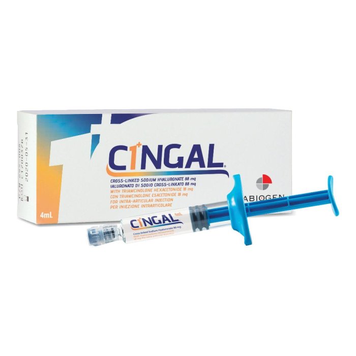 CINGAL - C1+NGAL Iniezione Articolare di Acido Ialuronico con Triamcinolone CINGAL - C1+NGAL Iniezione Articolare di Acido Ialuronico con Triamcinolone