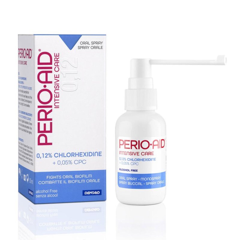 Perio Aid Spray Orale 50 ml &ndash; Trattamento Antibatterico per Gengive Sensibili, Gengivite e Parodontite