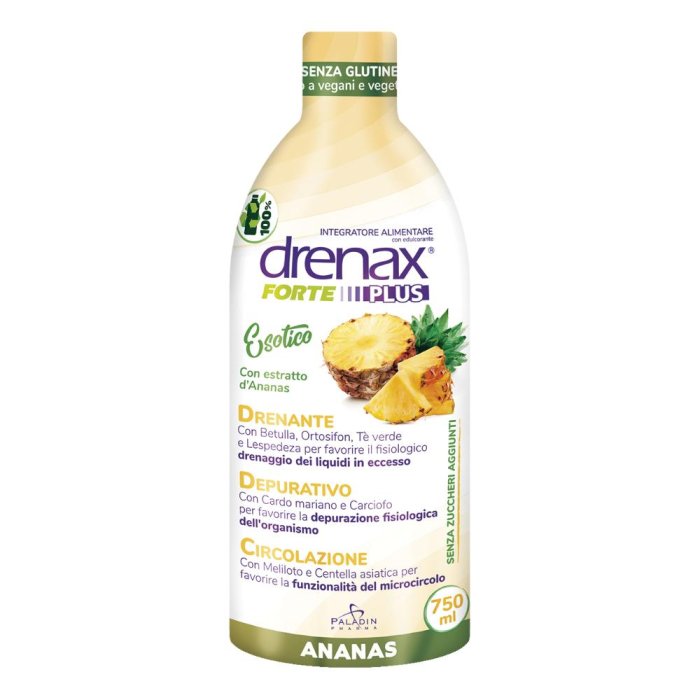 Drenax Forte Ananas Drenante Integratore con Estratti Vegetali 750ml Drenax Forte Ananas Drenante Integratore con Estratti Vegetali 750ml