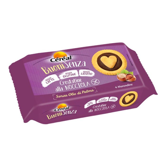C&eacute;r&eacute;al Senza Glutine - Gran Cuor di Nocciola Crostatina, 160g