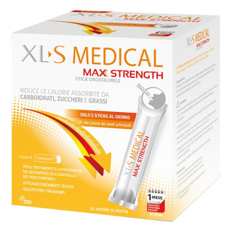 XLS Medical Max Strength 60 Stick Orosolubili XLS Medical Max Strength 60 Stick Orosolubili