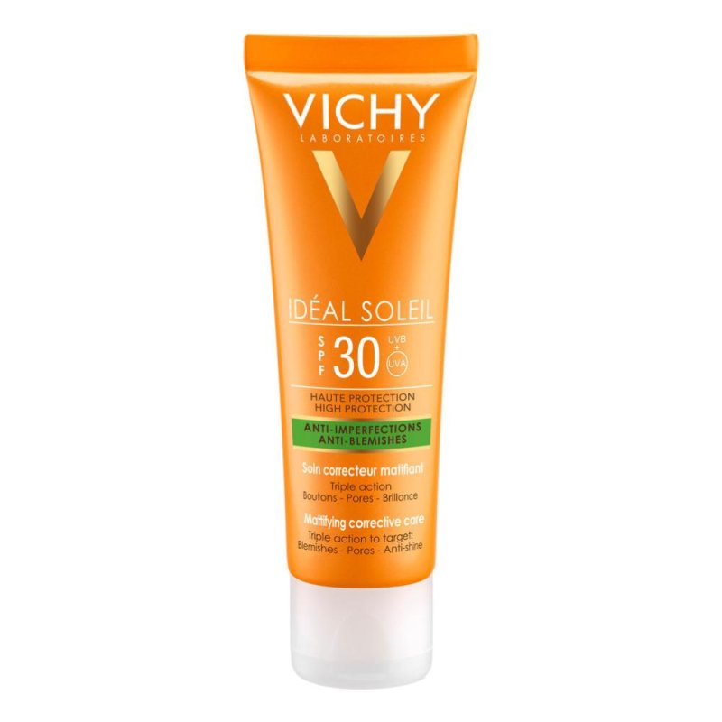 Vichy Ideal Soleil SPF30 Trattamento Mat Imperfezioni Tripla Azione 50 ml Vichy Ideal Soleil SPF30 Trattamento Mat Imperfezioni Tripla Azione 50 ml