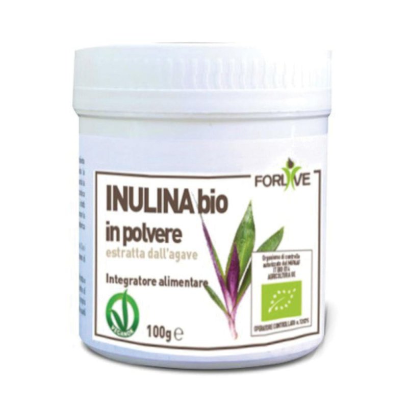 Inulina polvere bio 100 g - fibra prebiotica inulina biologica