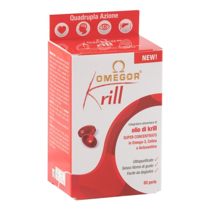 Omegor krill 60 perle 60prl integratore alimentare UGA Omegor krill 60 perle 60prl integratore alimentare UGA