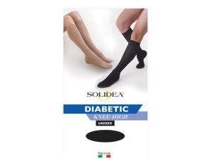 Calza Diabetic Knee-High nero taglia L - calza a compressione per diabetici