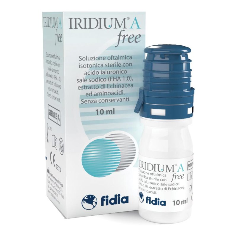 Iridium a free soluzione oftalmica protettiva senza conservanti 10 ml Iridium a free soluzione oftalmica protettiva senza conservanti 10 ml