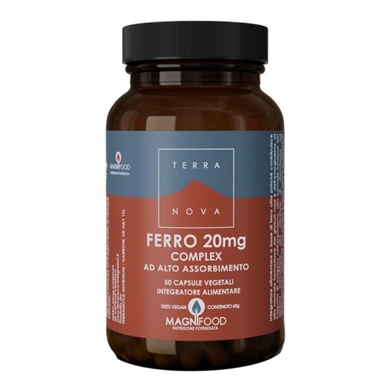 Forlive Minerali - Complesso di Ferro 20 mg ad Alto Assorbimento 50 capsule Forlive Minerali - Complesso di Ferro 20 mg ad Alto Assorbimento 50 capsule