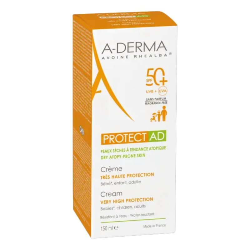 A-Derma Solare Protect SPF50+ AD Crema Viso Protezione Altissima 40 ml A-Derma Solare Protect SPF50+ AD Crema Viso Protezione Altissima 40 ml