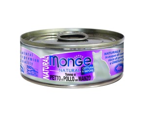 MONGE NAT POLLO/MANZO 80GR